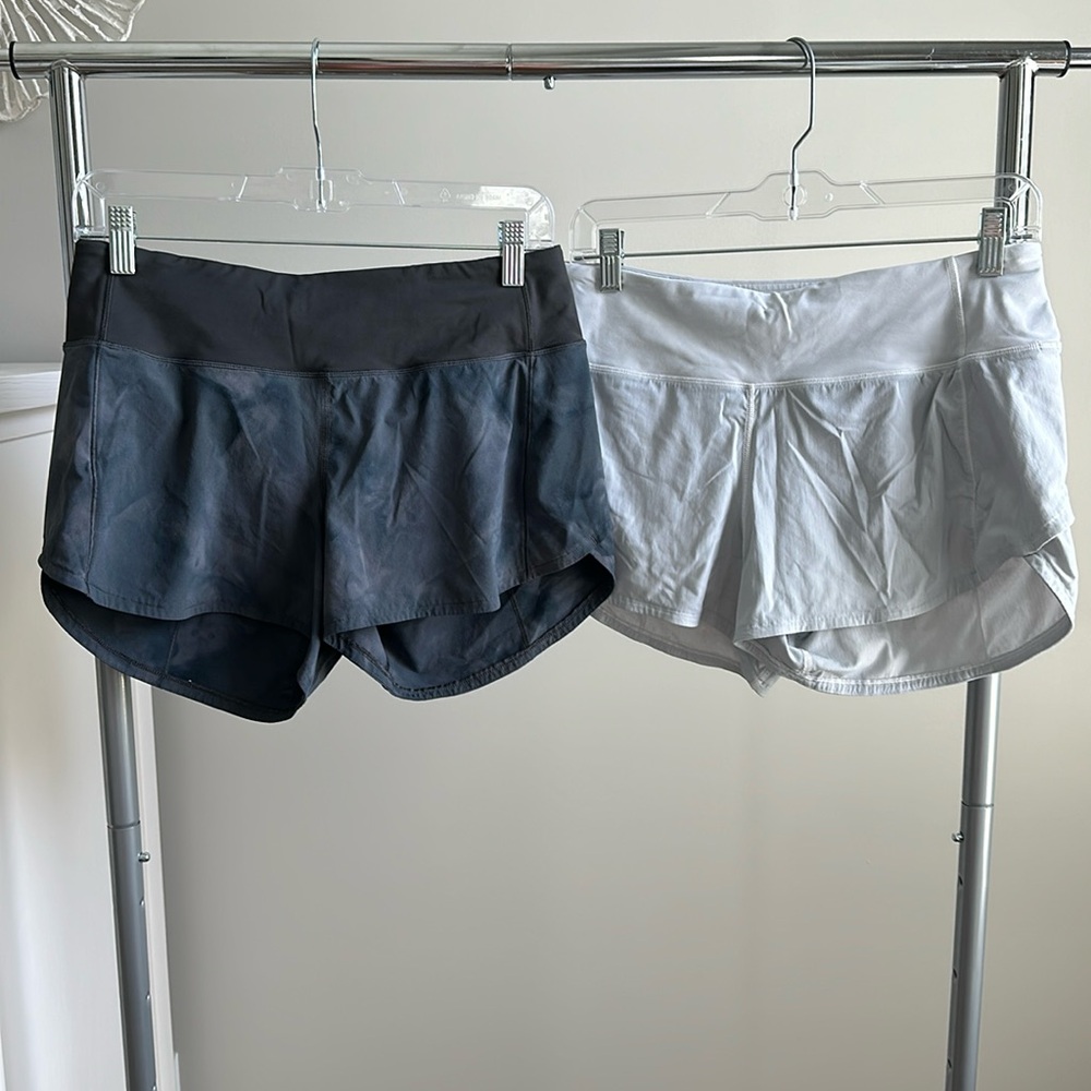 Lululemon shorts, size 6 tall, set of 2